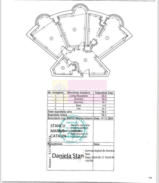3 camere in rondul Alba Iulia, stradal